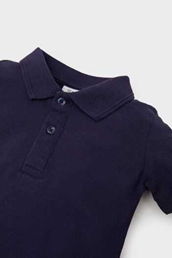 DeFacto Baby Boy Pique Short Sleeve Polo Basic Plain T-Shirt B7007A525Sm