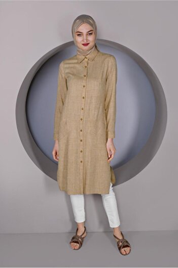 Alvina Long Tunic with Buttons 41343