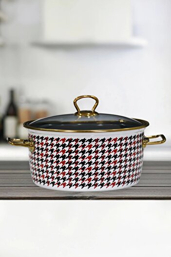 PR HOME Forte Red Enamel Frying Pan 22 cm