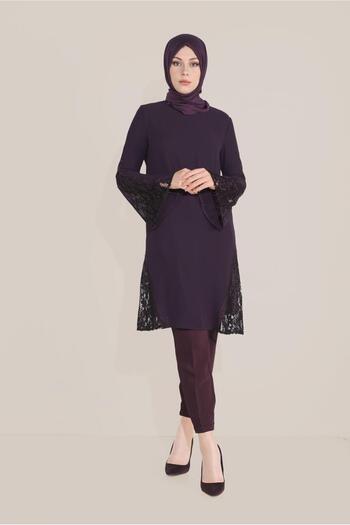 Alvina Tuly Trumpet Sleeve Chiffon Tunic 40537