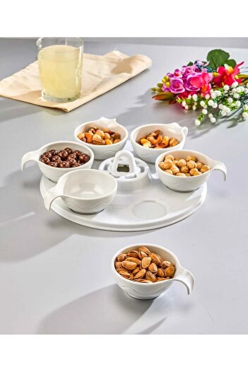 Decorandmore 6-Piece Melamine Breakfast, Snack Bowl