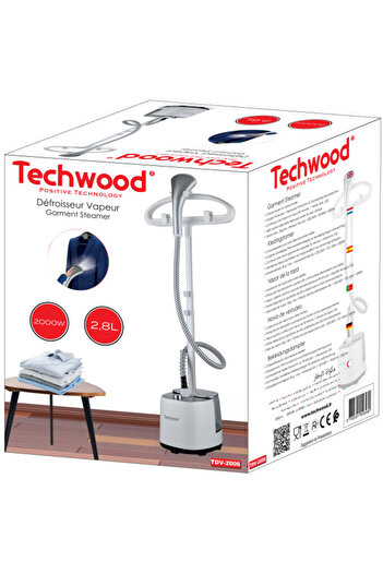 Techwood Σίδερο ατμού TDV-2006 κάθετο, 2000W, τηλεσκοπική μπάρα