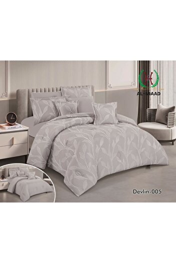 Gerenic 8-piece summer comforter set for two people, fixed middle filling, size 240 x 260 cm