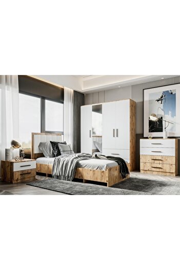 Vivense Zita Genç Odası Takımı, 4 Kapaklı