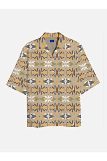 Jack & Jones Printed Resort Collar Short Sleeve Shirt