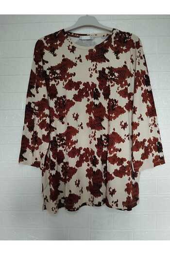 anne moda ankara Very Large Size Velisyon Viscose Summer, Long Sleeves