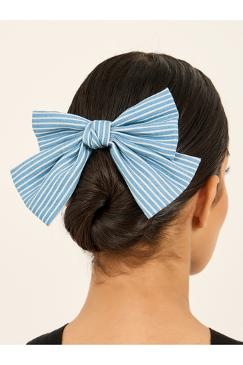 Styli Stripe Ribbon Hair Clip