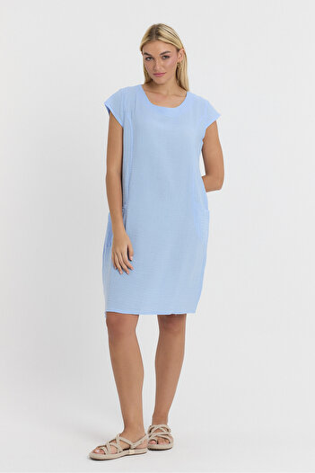 TCT TEKSTİL Rochie de damă - Rochie de muselină Milano - 3060