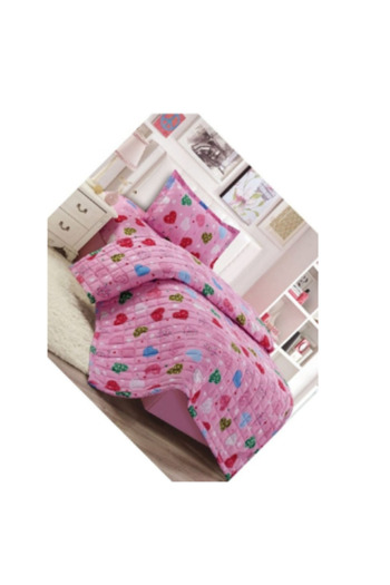 Moon 3-Piece Compressed Bed Quilt Set with Children's Drawings