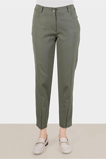 Alvina 70383 Model Zipper Detailed Pants