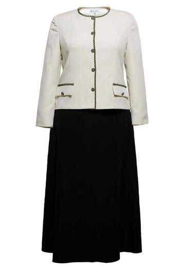 Alvina Large Size Jacket Skirt Suit - 30430