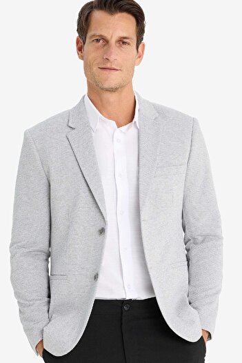 DeFacto Slim Fit Slim Fit με επένδυση με κουμπιά Blazer Jacket N0503az25sp