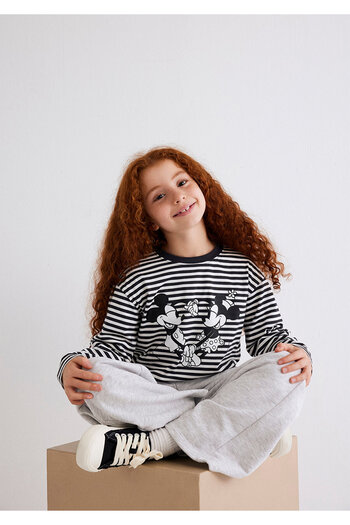 Mavi Mickey and Minnie Printed T-Shirt Regular Fit / Regular Fit 7610252 -85308