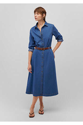 Mavi Button Detailed Indigo Skirt 1310602 -85481