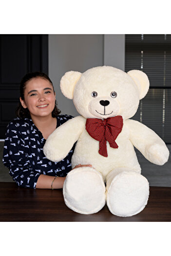 Özgüner Oyuncak Peluş Papyonlu Yumuşak Sevimli Arkadaş - 90 CM AYI