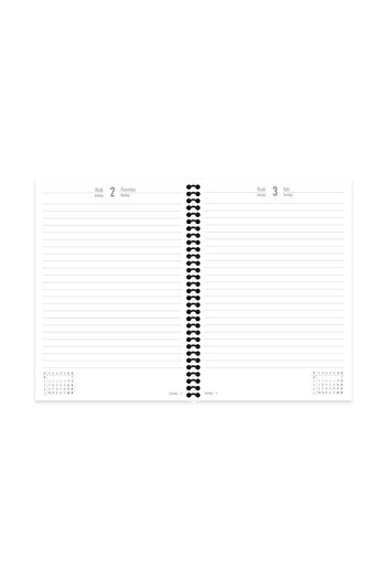 KESKİN COLOR Sharp 17x24 Spiral Daily Agenda Red