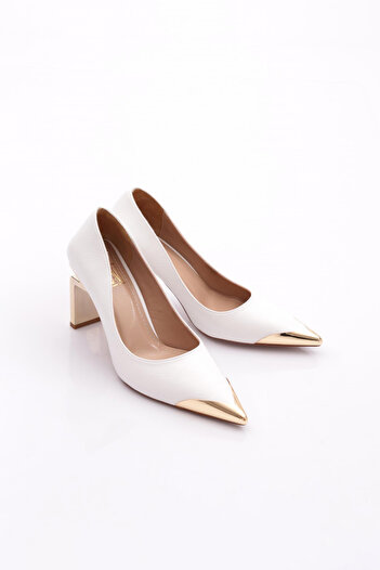 DGN Women's High Heel Shoes White Snake 231572859
