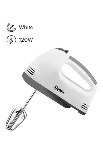 KRAWN 7-Speed Hand Mixer 120 W KW-49001 White
