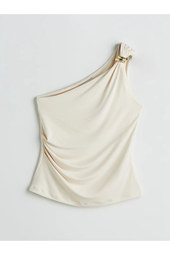 LC Waikiki Lcw Vision Ecru One Shoulder Women's Blouse