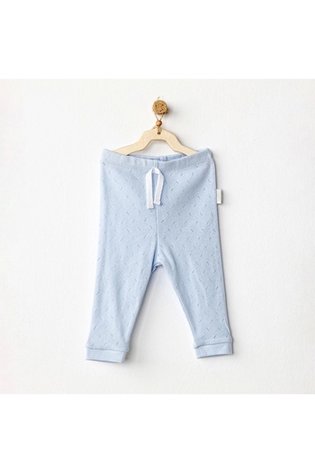 andywawa Ac25556 Pants Jacquard Basic Trousers Blue