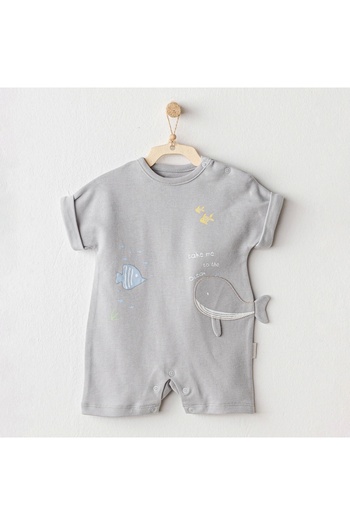 andywawa Ac25603 Ocean Is My Happy Place Romper Jumpsuit Gray