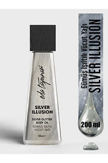 Eda Taşpınar Silver Illusion Glitter Body Oil - 200 ml (EGX90)