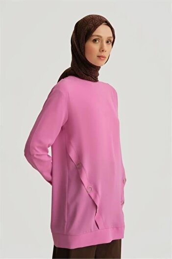 Armine Aksesuar Detaylı Tunik 25yt415 Pembe
