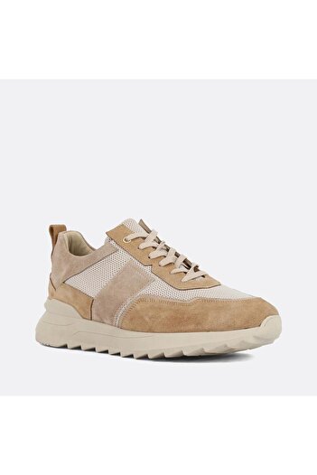 Celal Gültekin Ανδρικό δερμάτινο sneaker με χοντρή σόλα με κορδόνια από καστόρι