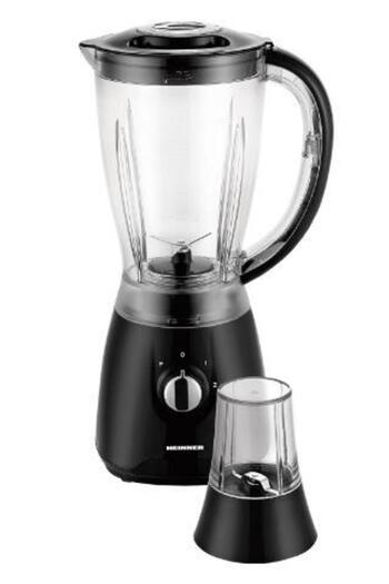 Heinner Heinner Blender HBL-500R, 500W, 2 Speeds+Pulse, 1.5L, Grinder (Black)