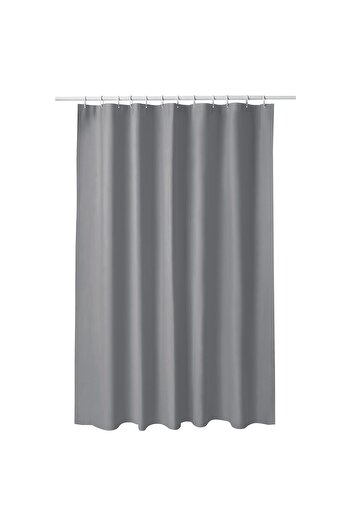 IKEA LUDDHAGTORN Shower curtain, grey, 180 x 200 cm