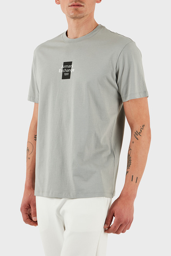 Armani Exchange Armani Exchage 100% βαμβακερό κανονικό μπλουζάκι με λογότυπο Ανδρικό T SHIRT XM 000767   AF12308 U8051