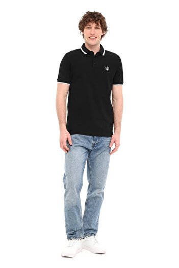 lumberjack Mb Bts203 Polo Tsh 5fx Siyah Erkek Kısa Kol T-shirt