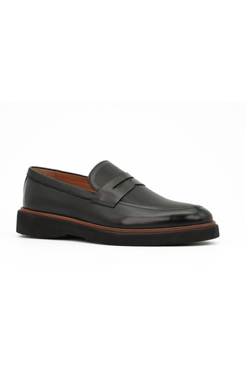 Tuna Genuine Antique Leather Eva Sole Loafer Model Men's Shoes - Tuna 4223