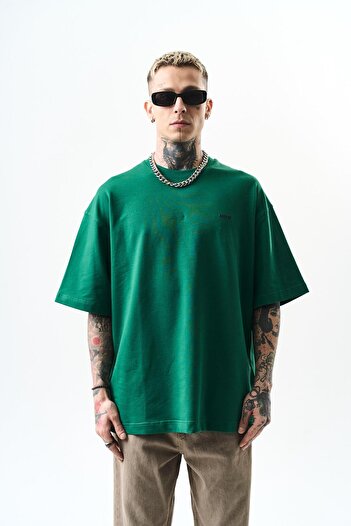 Respire Ανδρικό μπλουζάκι Respire Text Detailed Oversize Nefti