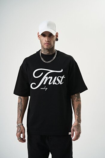 Respire Oversize T-Shirt, Μαύρο Χρώμα, Ανδρικό Trust Written