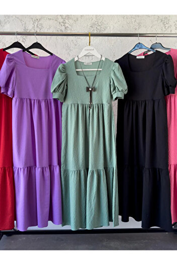 modabetce Seersucker Fabric Dress
