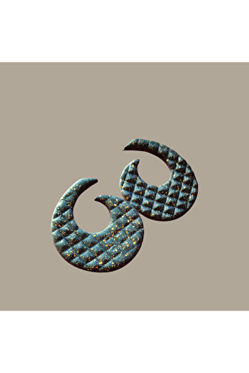 Lu Atelier Velora- Handmade Special Design Gold Leaf Earrings
