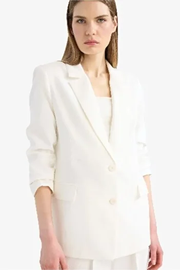 DeFacto Loose Fit Double Breasted Lapel Button Blazer Jacket Z8276Az25Sp