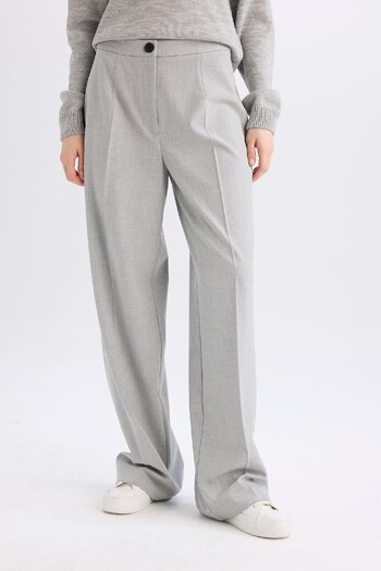 DeFacto Wide Leg High Waist Standard Length Pants C6402Ax25Sp