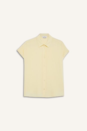 DeFacto Regular Fit Basic Düz Viskon Kısa Kollu Gömlek N7819AZ25SP
