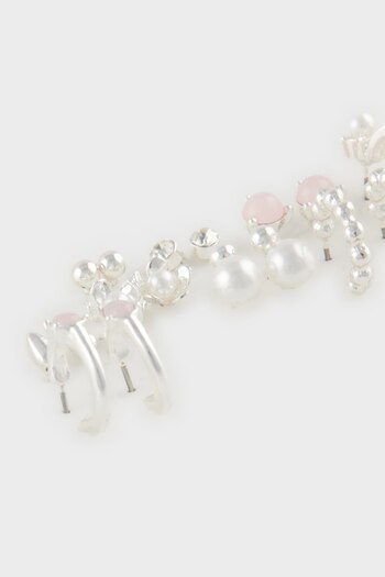 DeFacto Women's 9-Piece Silver Earrings E4432Axns