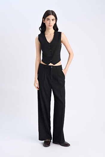 DeFacto V-Neck Button Classic Blazer Vest C2026Ax25Sp
