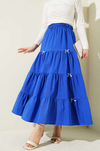 VOLT CLOTHİNG Women's Bow Gypsy Skirt