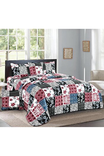 Generic 4 Pieces Floral Comforter Set For All Season Single Size 160X210Cm Velvet Bedding Set