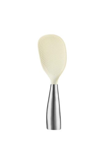 Choice 1Pcs White 1Pcs Silicone Spoon Non-stick Cooking Spoon Anti-scalding Pot Rice High-temperature-resis