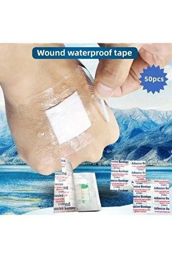 choice2 100pcs Square Bandage for Children, Waterproof Medical Wound Patch, First Aid for Cuts and Abrasions