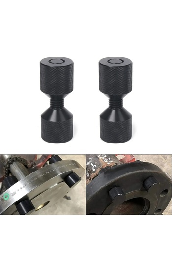 Choice FL-DQ-021 Aluminum 1-1/8inch Two Hole Pins Set 2 Hole Flange Alignment Pin Firm Flange Arrangement P