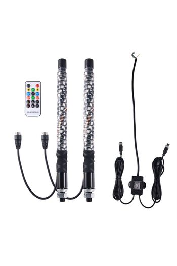 Choice 1FT-2PCS 2PCS 1FT LED Whip Lights,Remote Control Flagpole Antenna Whips,for UTV, ATV, Off Road, Truc