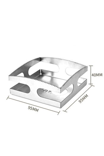 Choice 95x95x40mm Oscillating Multitool Hole Saw Blade Square Rectangle Slot Cutter Woodworking Wall Box Wo
