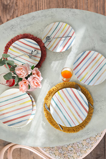 Keramika Soft Line Service Plate 26 cm 6 Pieces 22321